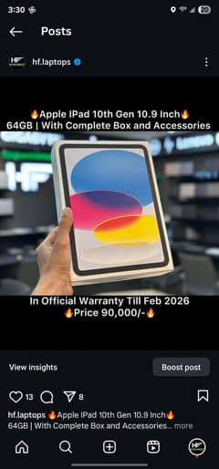 Apple Ipad 10th Gen 64GB With Complete Box