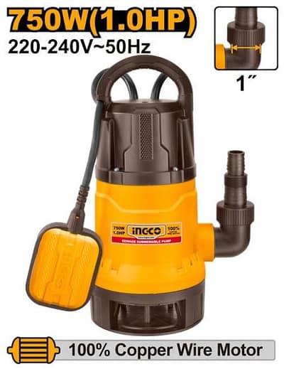 Submersible pump water and sewerage sewage pump ingco