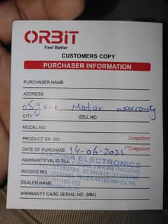 Orbit Room Cooler ORC110