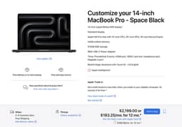 New CTO MacBook Pro 14" M4 Pro CPU 14 GPU 20 Ram 24 SSD 512 Non Active