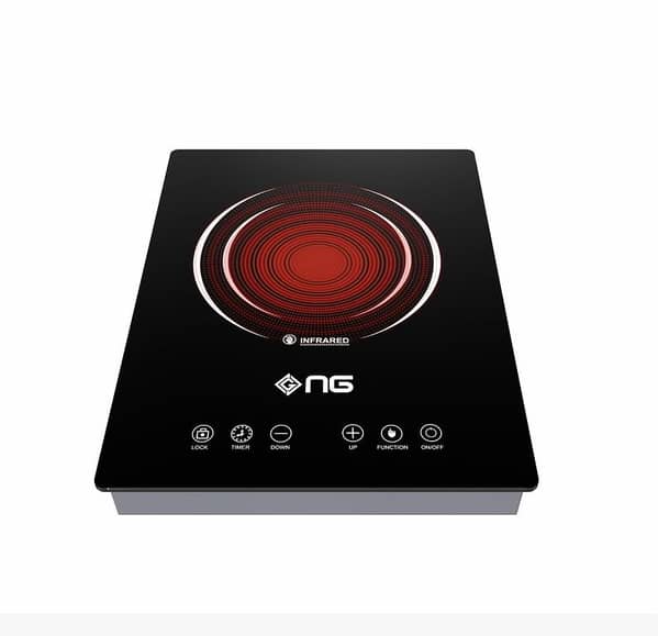 Nas Gas Infrared Cooker NTC-123 with Touch Control and Digital Display, 4-Hour Timer, and Child Lock Safety