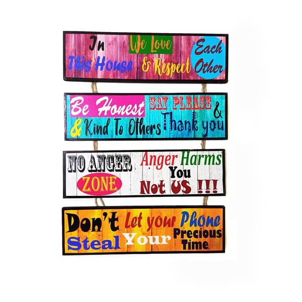 Frame Wall Art Multi Color Wooden Wall Art Hangings Family Motivational Frames