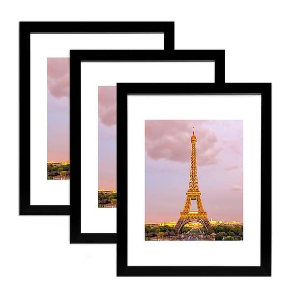 Set of 3 A4 Picture Frames - 8x12 Inches Collage Frames for Wall or Table Display