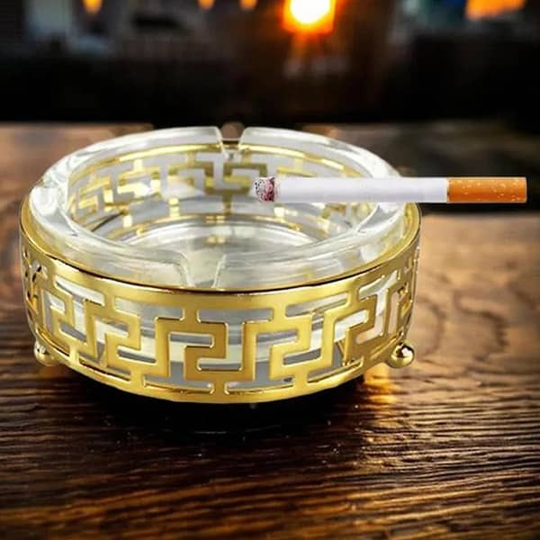30% Off Luxury Gold Ashtray - Limited Stock Available