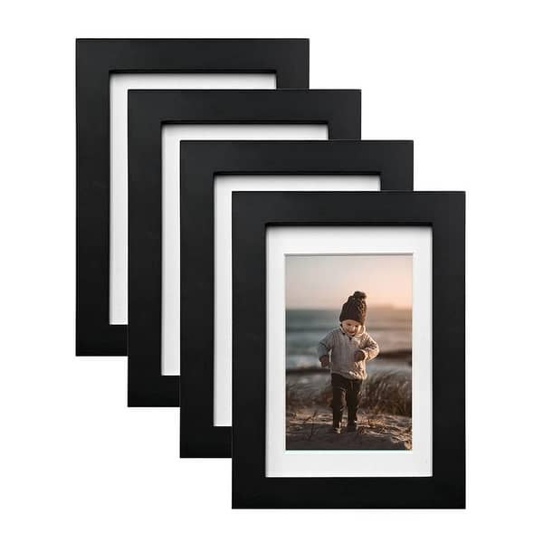 Photo Frames 4x6 Picture Size - Pack of 6 Frames | Durable, Sleek Design for Home & Office Decor | Wall Mount & Tabletop Display