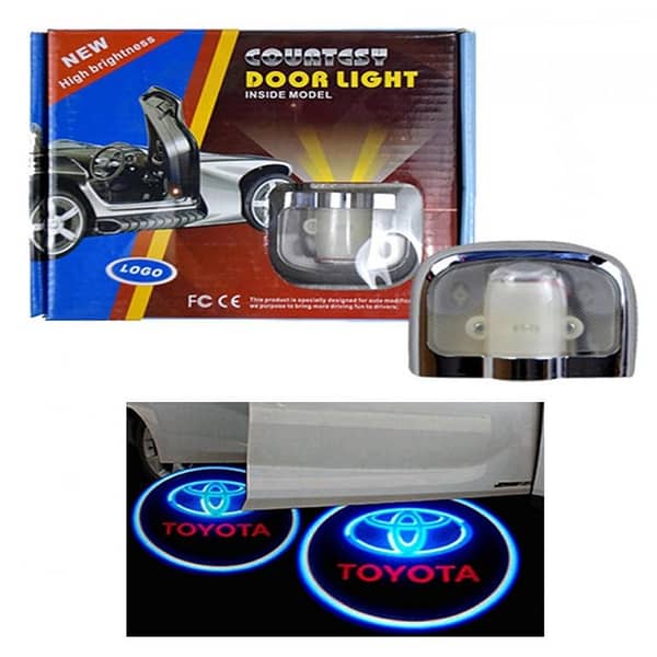 Brightest Toyota Logo Door Lights 2pc | Enhance Your Ride & Safety Pakistan