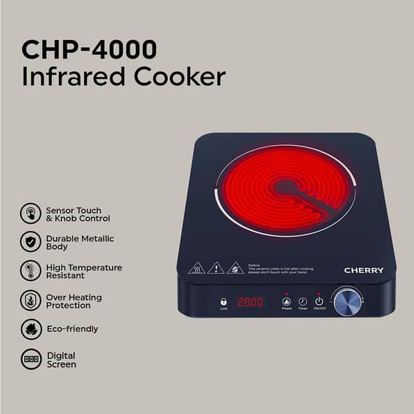 Cherry CHP-4000 Portable Electric Stove and Infrared Cooker