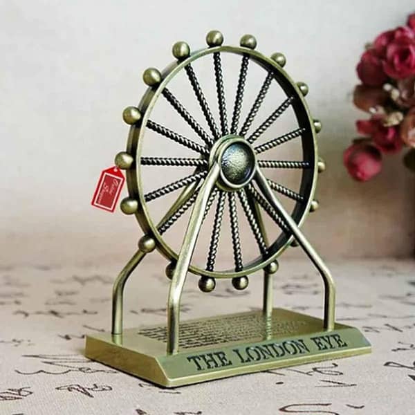 London Eye Metal Souvenir Decoration Millennium Wheel Decoration For Home and Office Table Decor