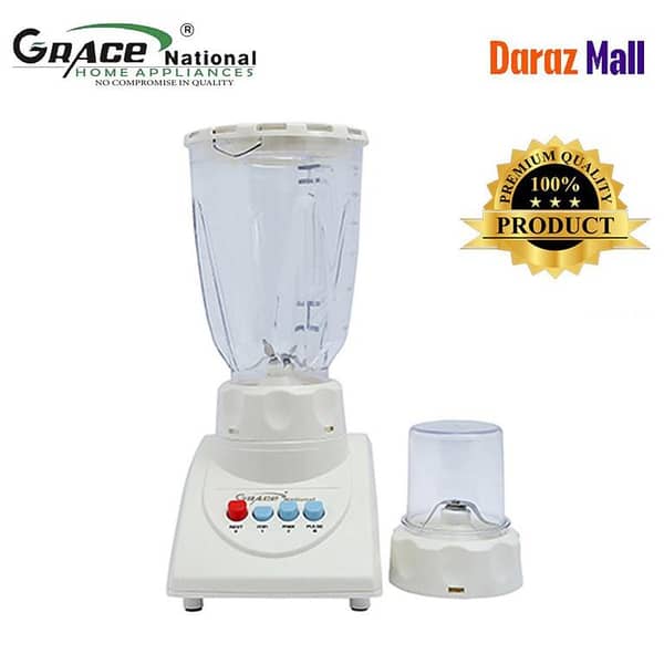 Grace National 2-in-1 Blender with Copper Winding and Stainless Steel Blade