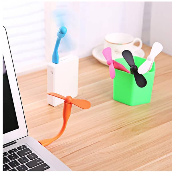 Mini Cooling USB Fan for Mobile, OTG, Power Bank, Notebook, Laptop, and Desktop PC - Multicolour