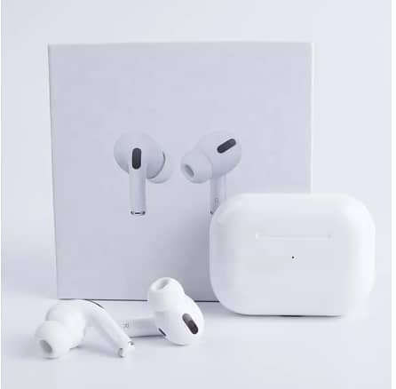 AirPods Pro Wireless Earbuds with Bluetooth 5.0, Enhanced Bass, Charging Case, Extra Ear Tips, and Pop-Up Feature for All Devices