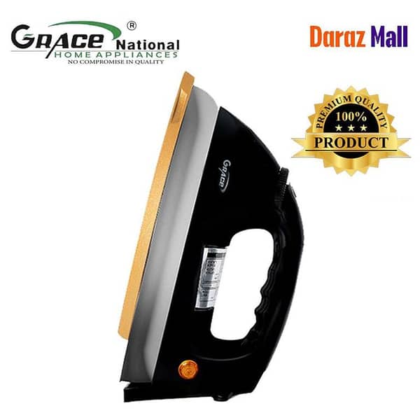 Grace National Dolphin Heavy Weight Dry Iron with Temperature Control Dial for All Fabrics