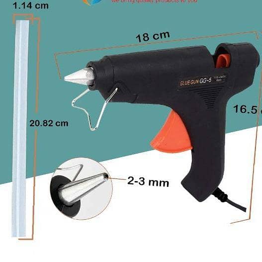 XPORTIUS Camel Glue Gun GG-5 - 100W Large Size for 11mm Glue Sticks (Includes 2 Free Glue Sticks)