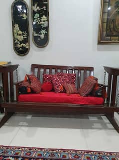 wooden sofa swing
