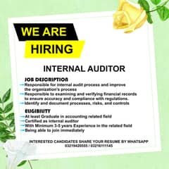 Require Internal Auditor