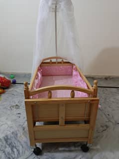 Wooden cot/swing