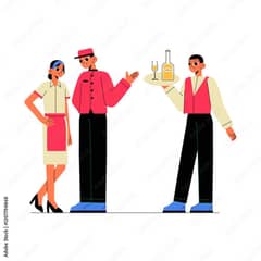 We are hiring rider+waiter+sweeper
