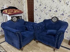 Sofa Set Navy Blue