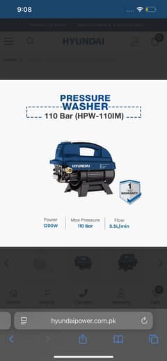 Hyundai Pressure Washer