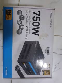 PowerSpec 750 Watt 80 Plus Gold ATX Fully Modular - ATX 3.1 Compatible