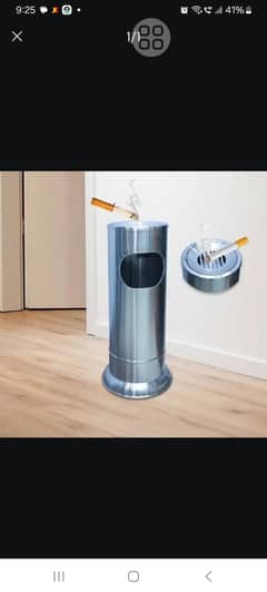 stainless steel ashtray bin non magnet