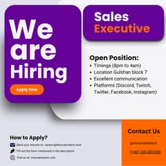 We need Discord + Twitch + Facebook + Instagram Sales Executive!