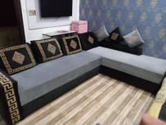 L Shaped Sofa with Table + 3 2 1 sofa set