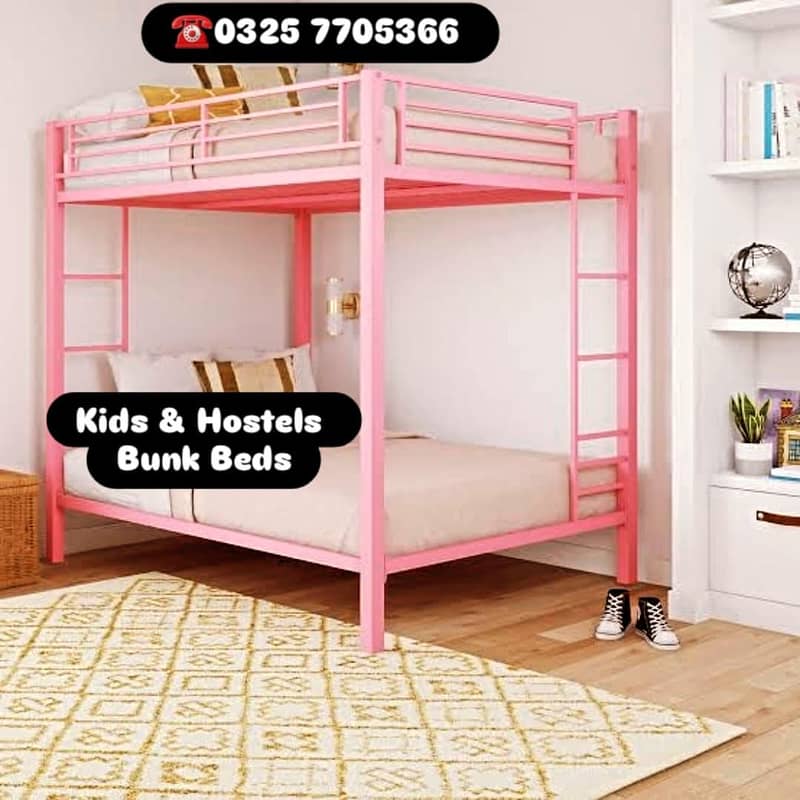 Iron Bunk Beds, Bunker Beds, Double Beds. 15