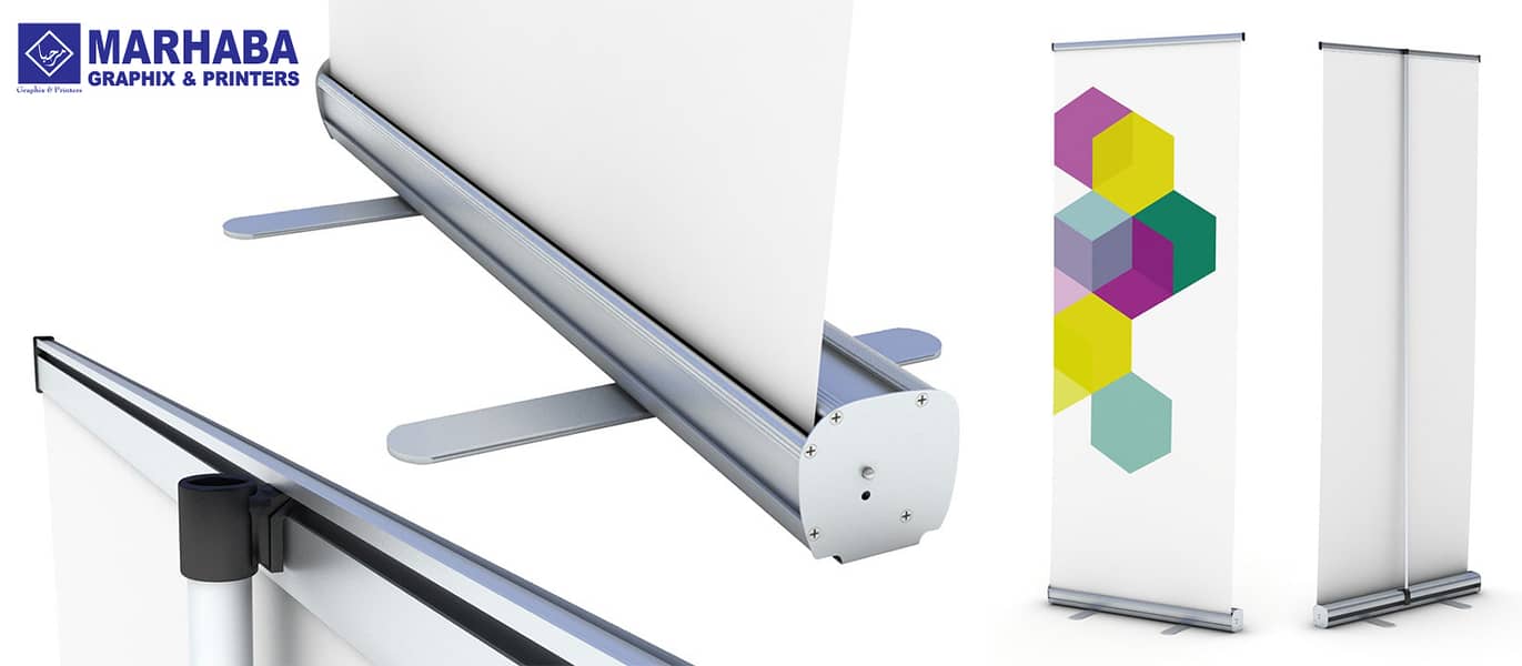 Rollup Standees, Display Stands, Flex Banners,Non-Tear Printing 6