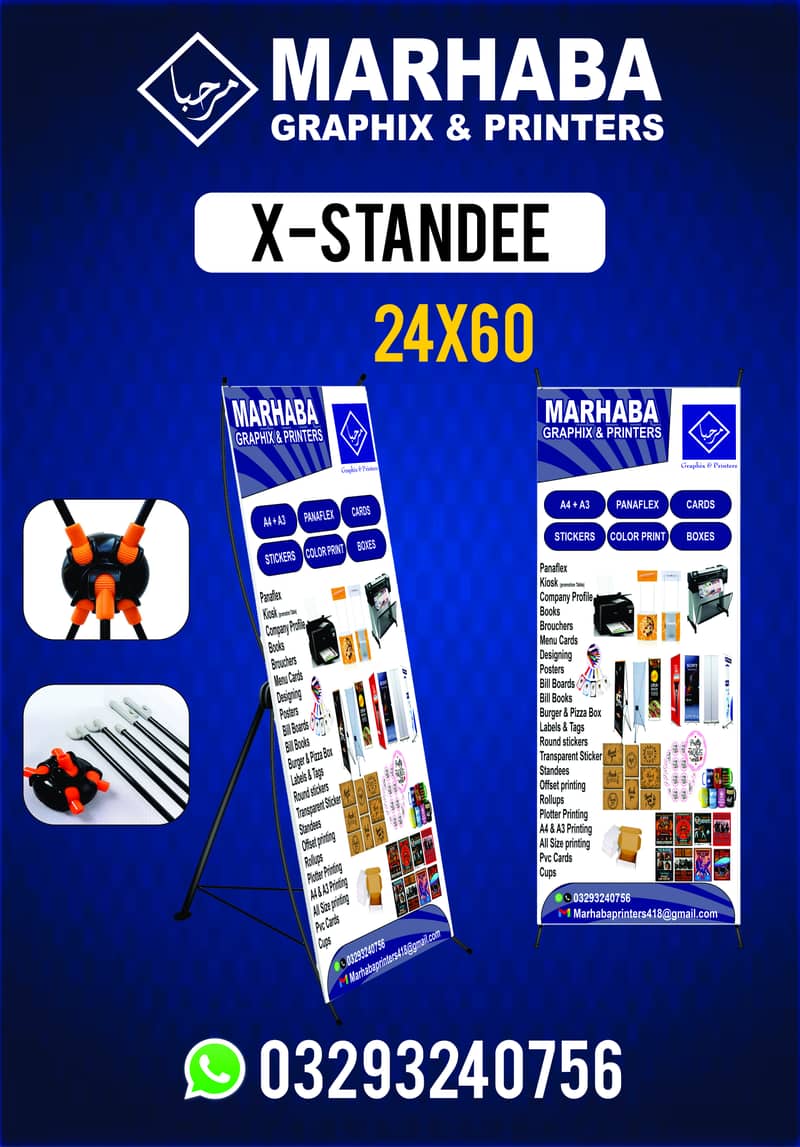 Rollup Standees, Display Stands, Flex Banners,Non-Tear Printing 8