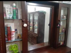 Urgent wooden showcase/Dressing table for sale