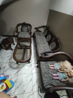 5 seater sofa set with center table n side table