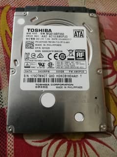 500 Gb internal Hard disk