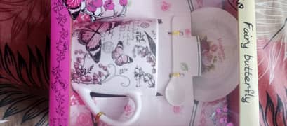 Coffee Mug Set with Spoon printed Coffee/Tea Cups for Gift