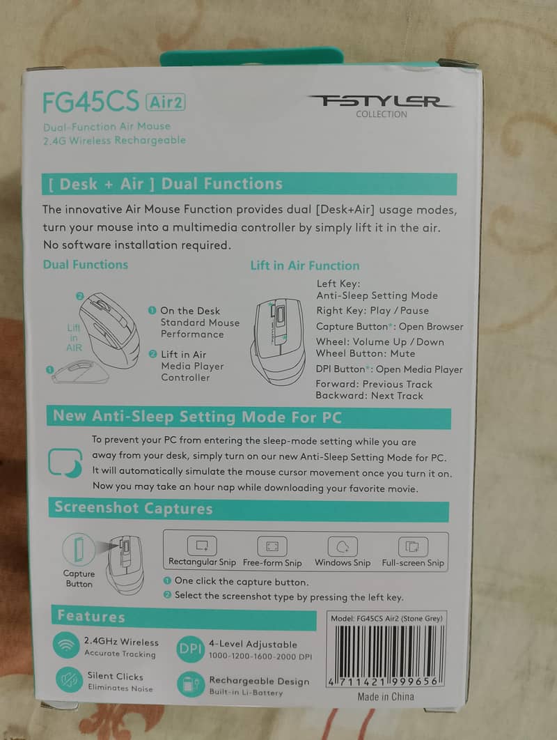 A4TECH FG45CS AIR 2 Wireless Rechargeable Mouse 11