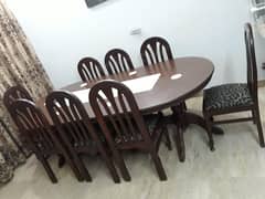 Dinning table with 8 chairs