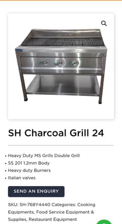 Hot plate 24, charcoal grill24, burners , fryer