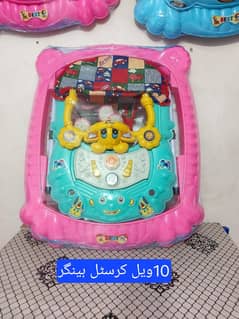 Baby Walker 10 wheels With Both Side Neck Support & Lights Music