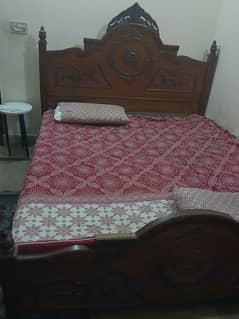 1 Bed big size 1 dressing 2 side table