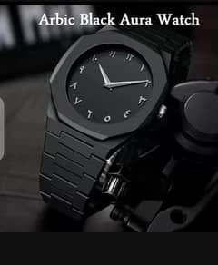 Arabic black Aura watch luxury premium Quality