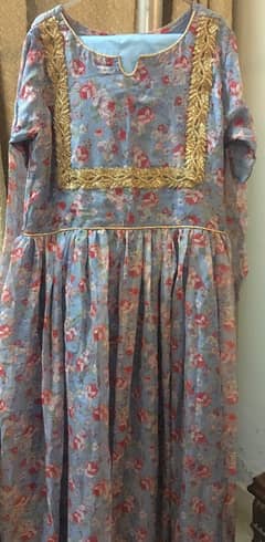 blue frock