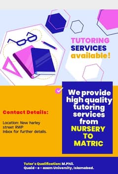 Tuition services available in New Harley Street