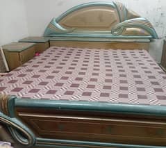 used bed in average condition
