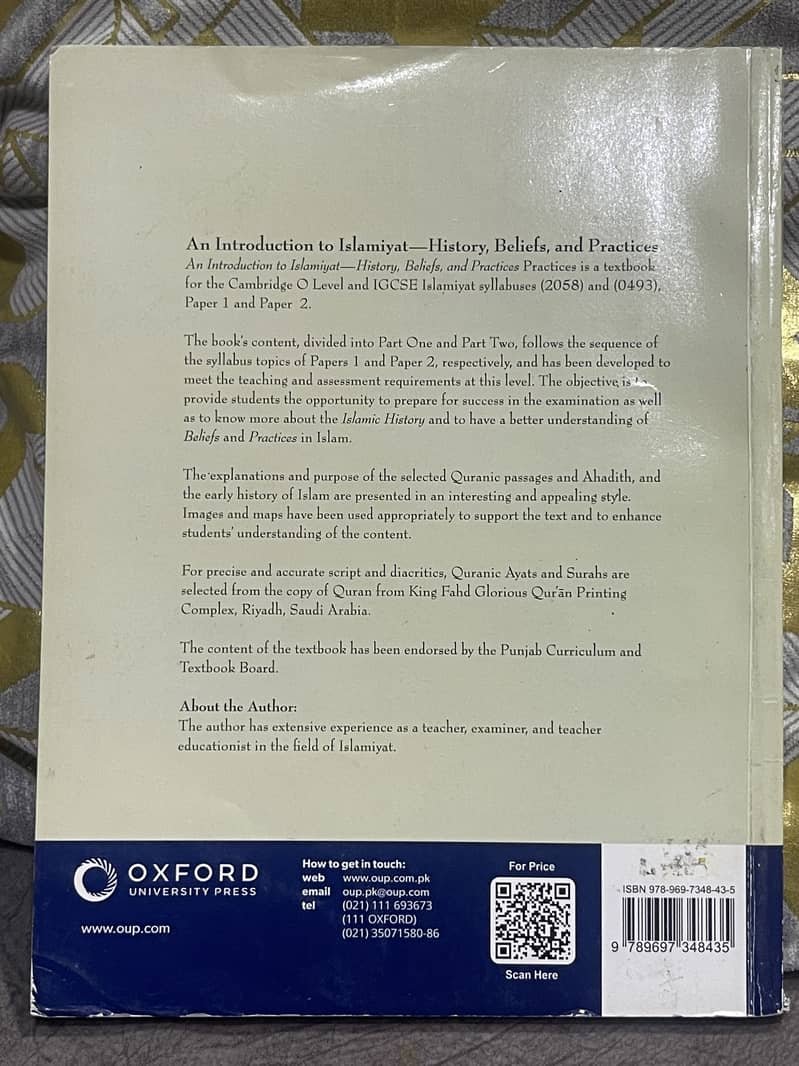 An introduction to Islamiyat- History, Beliefs and Practices. 1