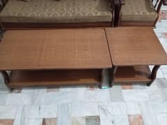pure sheesham  , 7 seater sofa set with 2 tablea