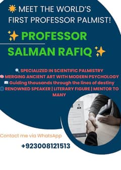 World First Professor of Palmistry, A name of excellence and wisdom