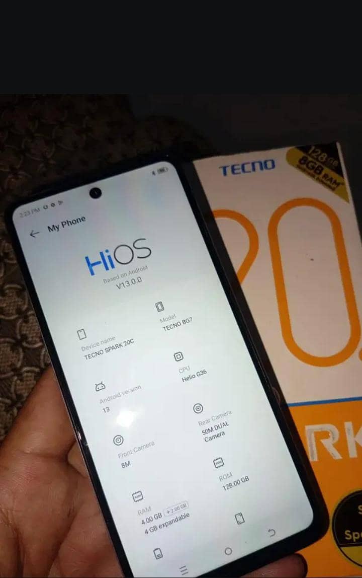 Tecno spark 20 c 10/10 condition excellent piece mint condition 5