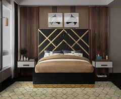 bed set and shide table