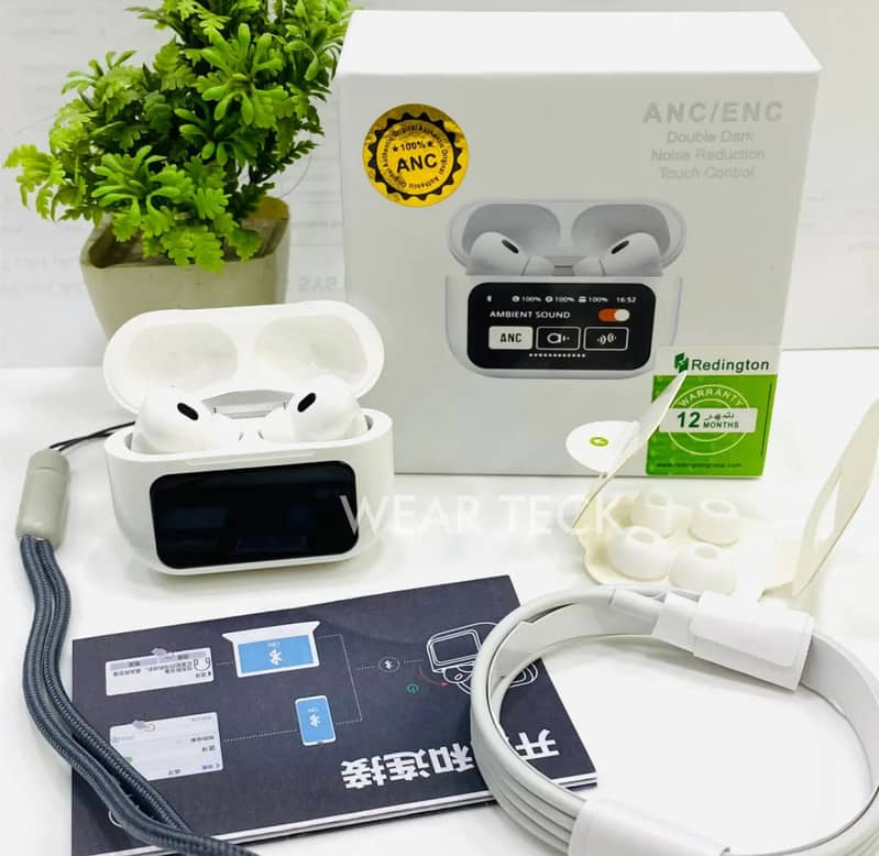A9pro wireless bluetooth earbuds with ANC,ENC,Digital Display 2