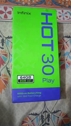 . Infinix Hot 30 Play – 4GB RAM | 64GB ROM – Like New